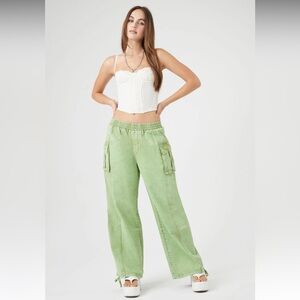 Forever 21 Green Cargo Pants for Women